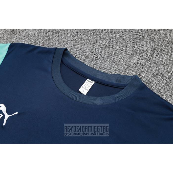 Chandal del Olympique Marsella Manga Corta 2023-2024 Azul